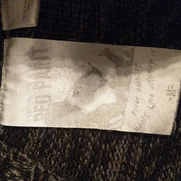 3/$30 Red Paint Cardigan Wrap - Picture 2 of 3